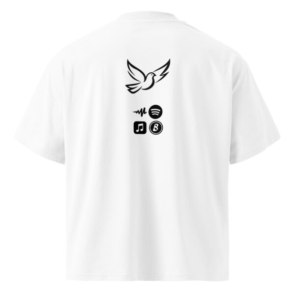 Unisex organic oversized high neck t-shirt