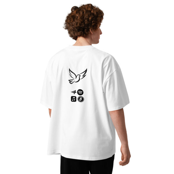 Unisex organic oversized high neck t-shirt