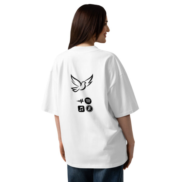 Unisex organic oversized high neck t-shirt