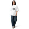Unisex organic oversized high neck t-shirt
