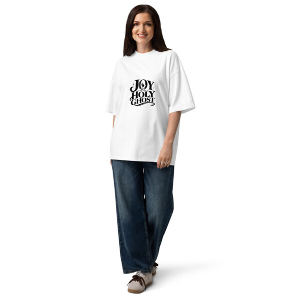 Unisex organic oversized high neck t-shirt