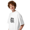 Unisex organic oversized high neck t-shirt
