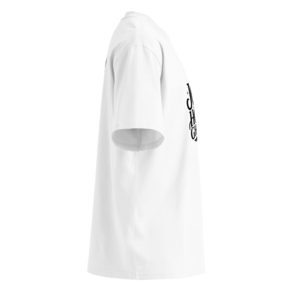 Unisex organic oversized high neck t-shirt